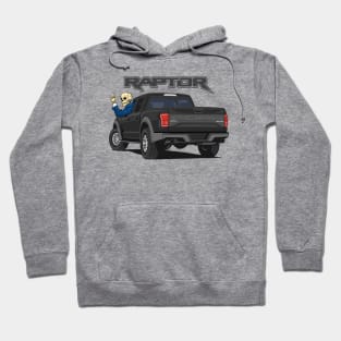 Truck ranger raptor f150 4x4 hand skull metal black Hoodie